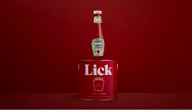 Новата бранд колаборация на Heinz е с марката интериорни бои Lick