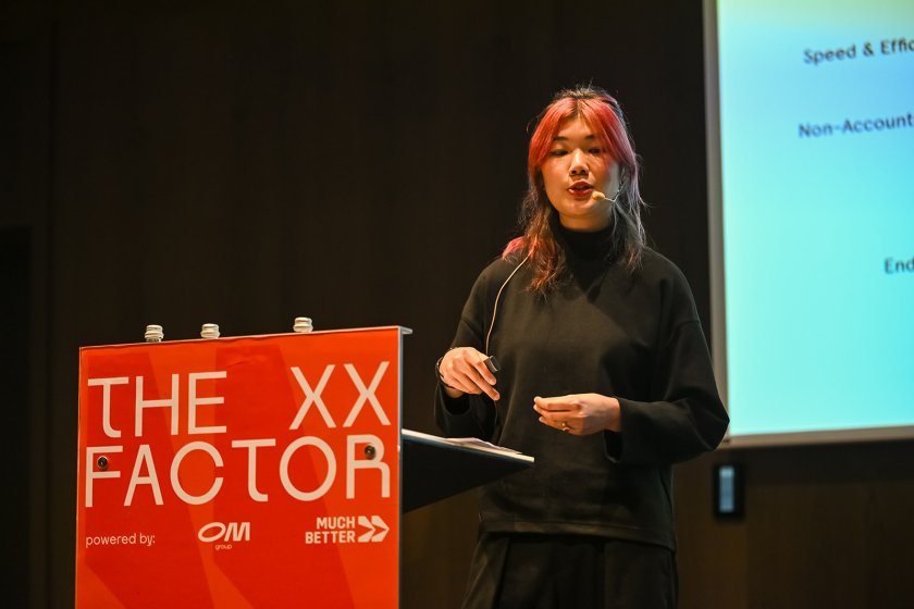Winona Wee at The XX Factor forum in Sofia