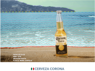 Бирата Corona в защита на бреговете на Мексико