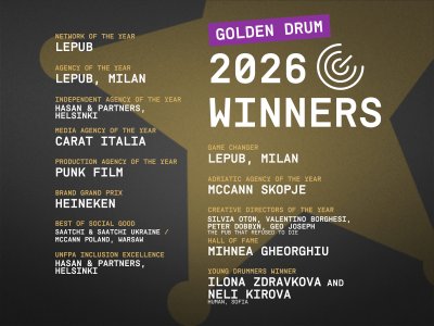 Вижте победителите на Golden Drum 2026