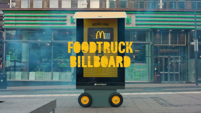 McDonald’s раздава бургери oт дигитални билбордове в Швеция